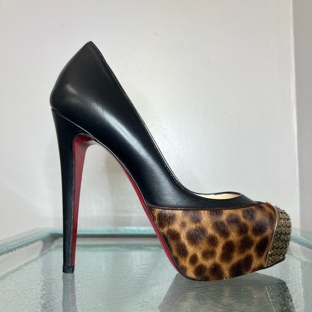 Christian Louboutin Maggie Pony Leopard Heels